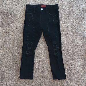 Haus of JR ripped biker jeans